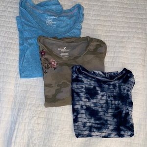 THREE American Eagle Tees